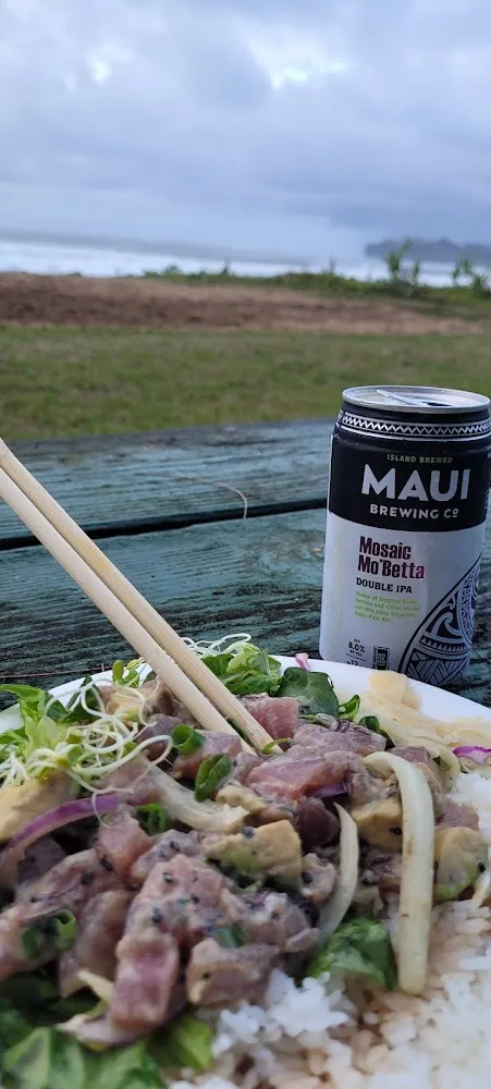 Enjoying the Paddler Plate by the Beach Beer Sold Elsewhere